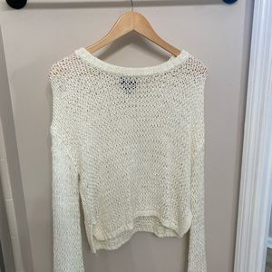 Cable-knit Crop Sweater